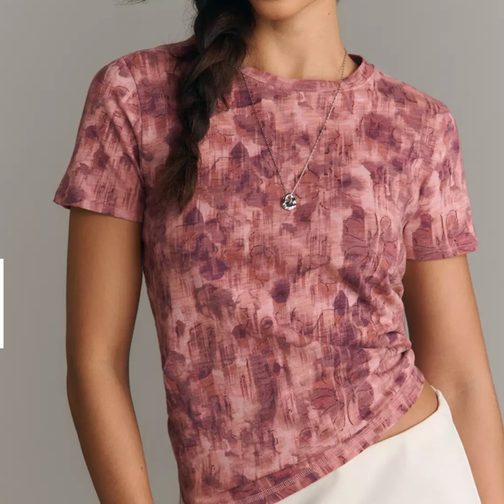 Anthropologie Pilcro Bennie Cotton Slub Tee